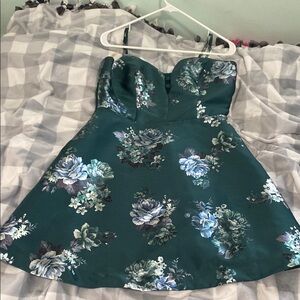 Green Floral Dress